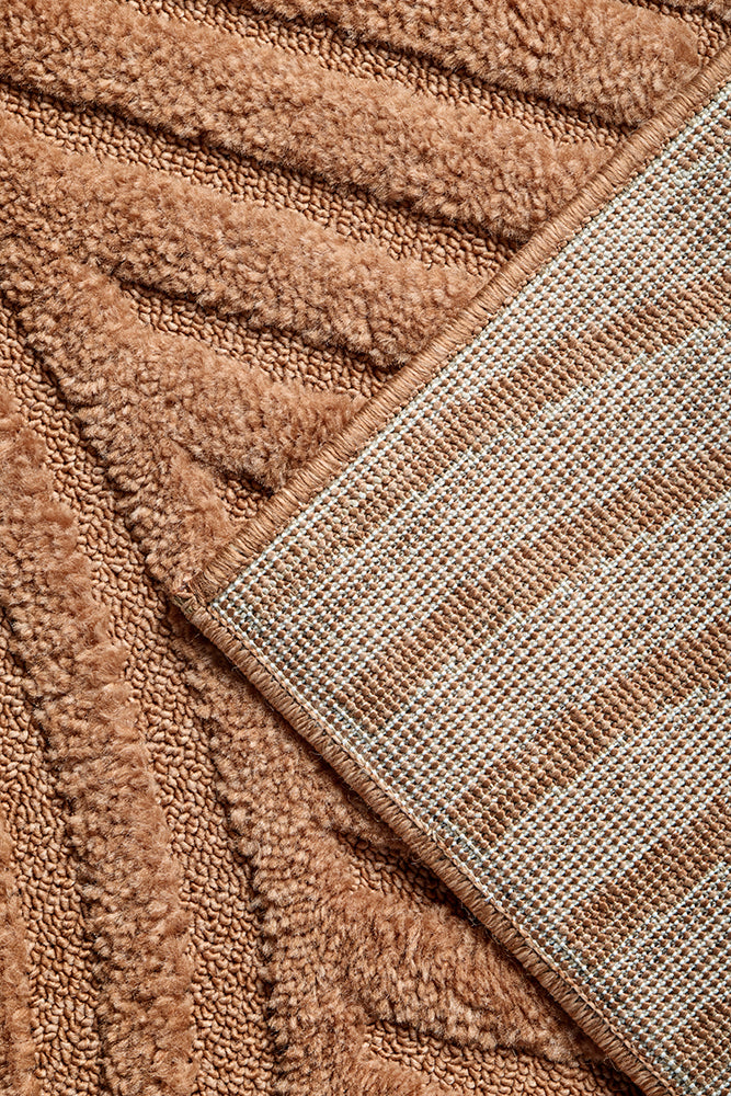 Rust Arched Glam Rug