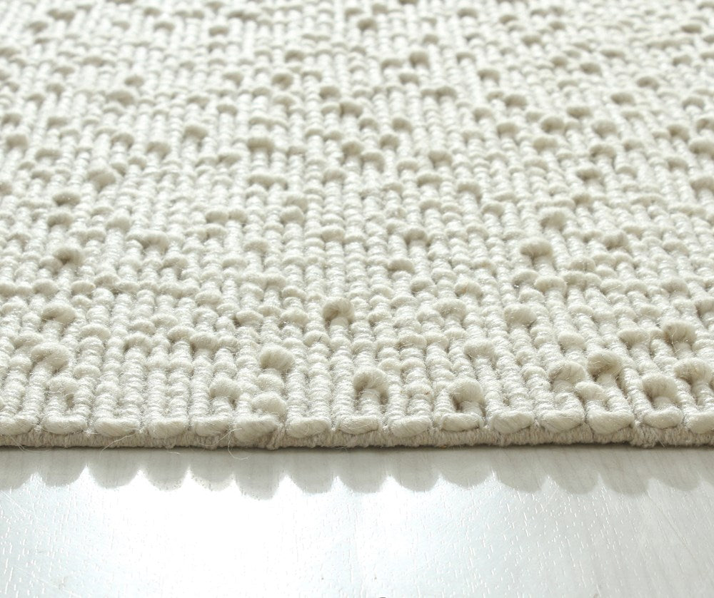 Ivory Pebble Weave Rug