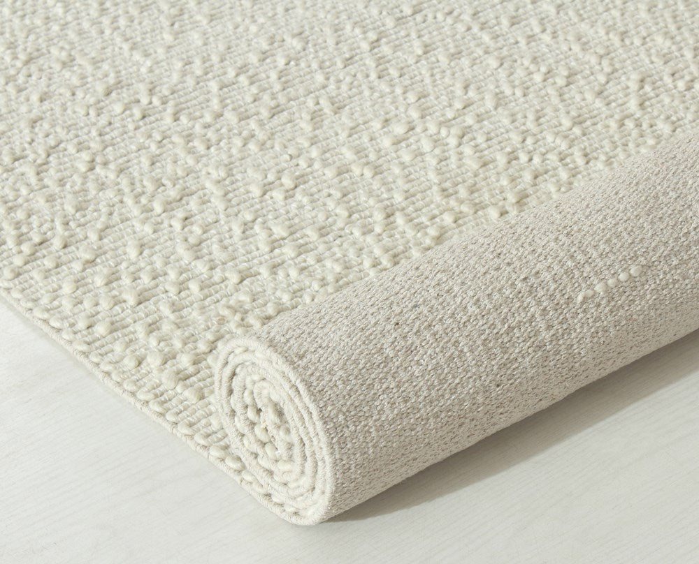 Ivory Pebble Weave Rug