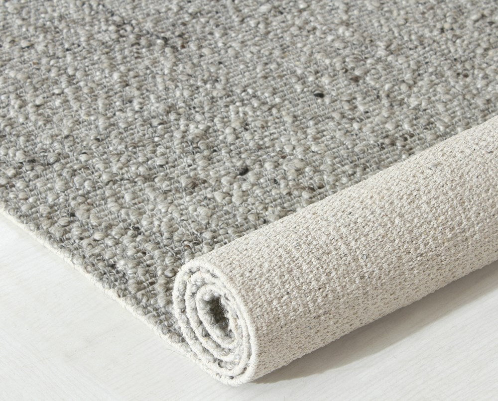 Silver Ash Pebble Weave Rug