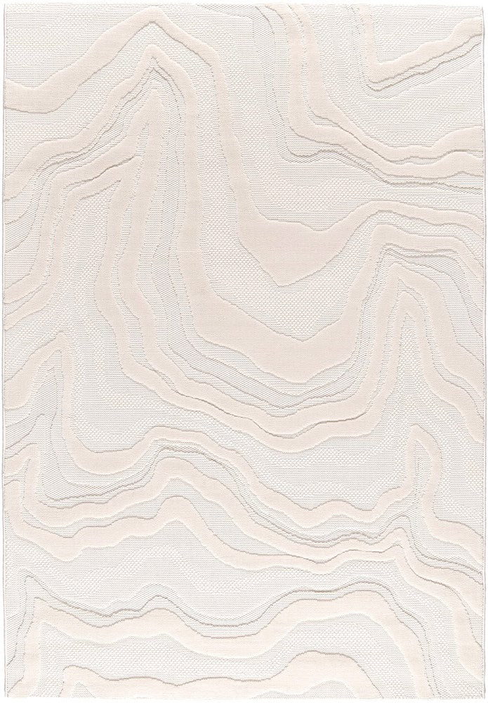 Ivory Contour Textured Rug