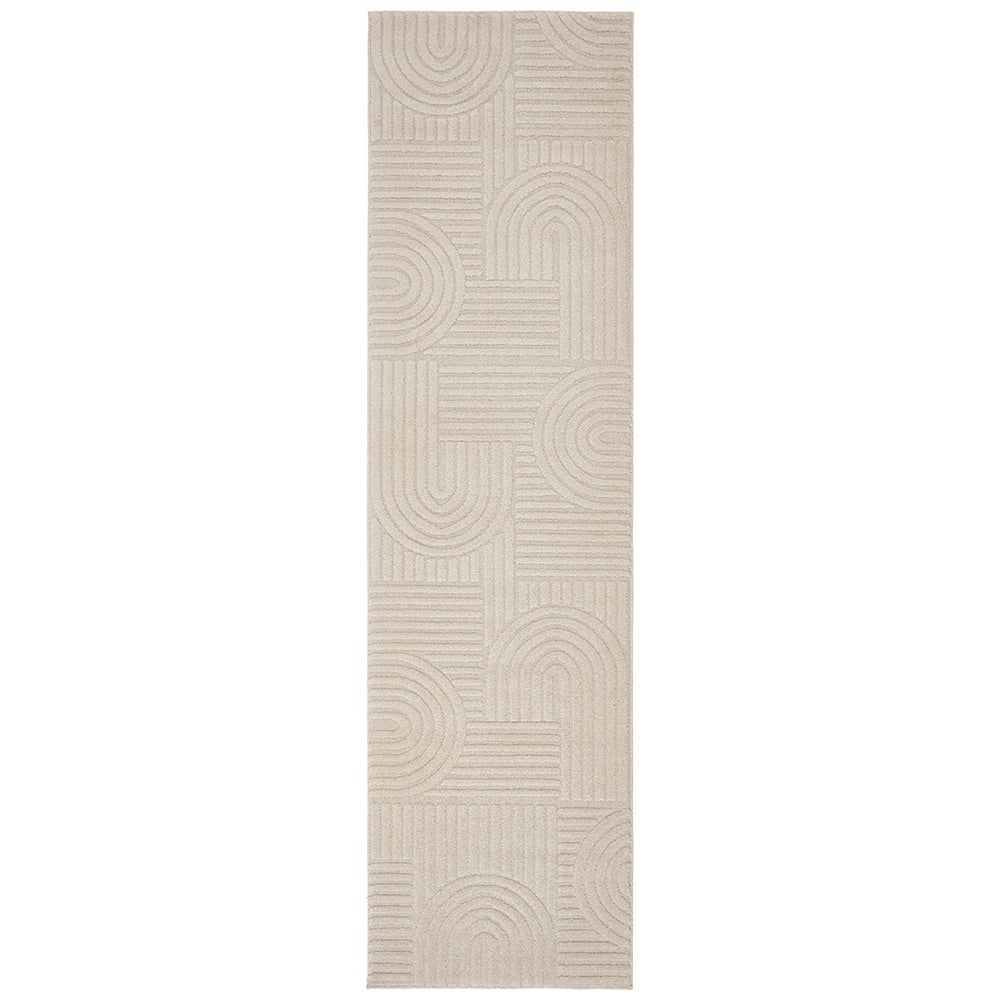 Astrid Arch Pattern Beige Rug