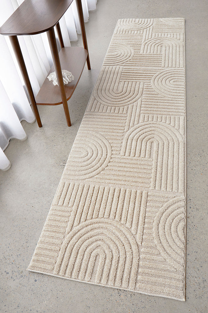 Astrid Arch Pattern Beige Rug