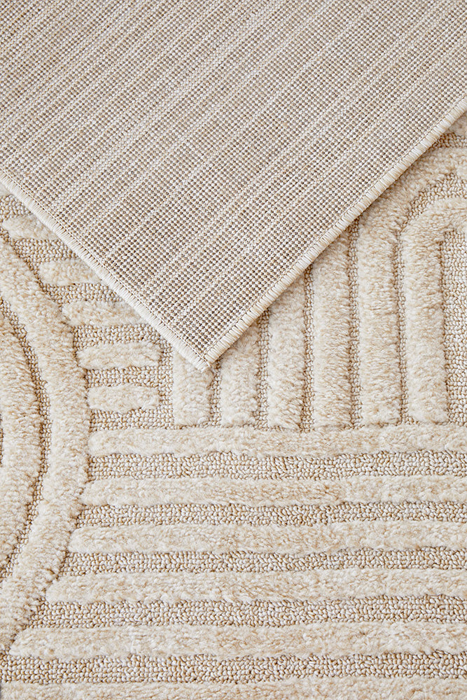 Astrid Arch Pattern Beige Rug