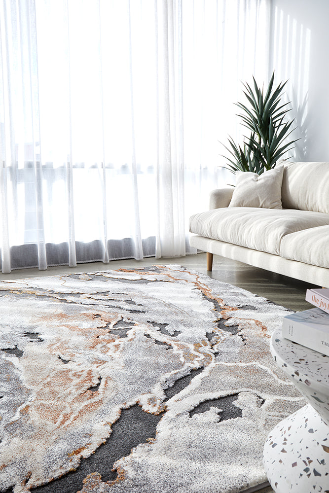 Opal Rustic Swirled Rug