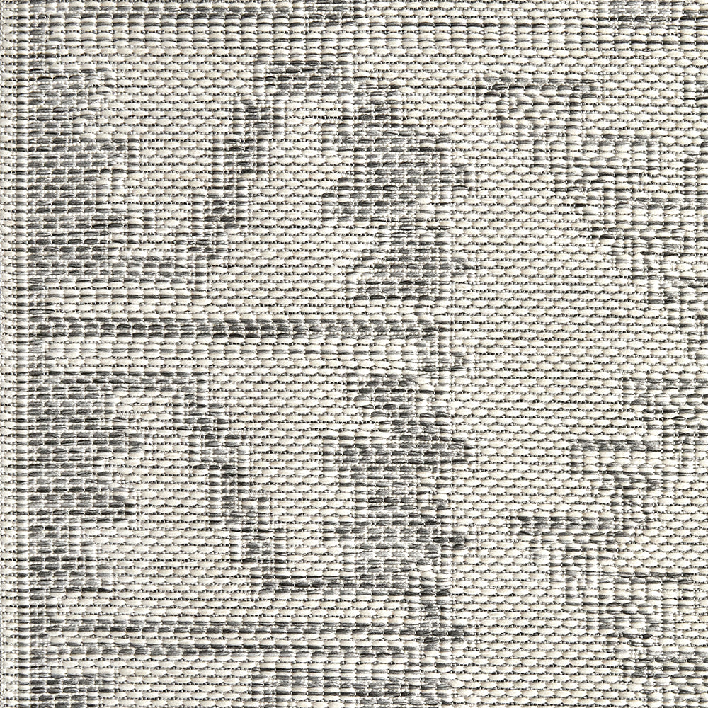 Aztec Cream Grey Indoor Outdoor Washable Rug