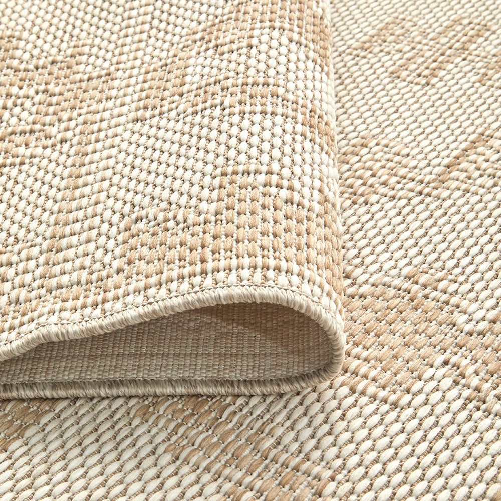 Aztec Natural Cream Indoor Outdoor Washable Rug