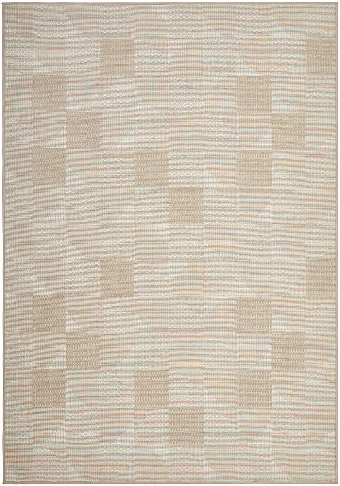 Art Deco Natural Indoor Outdoor Rug