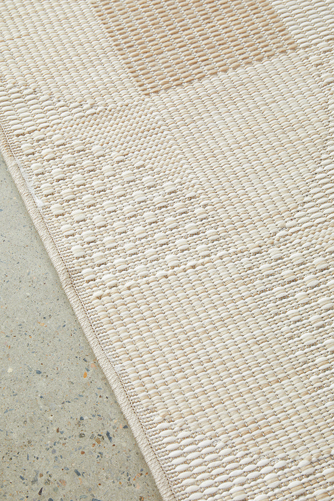 Art Deco Natural Indoor Outdoor Rug