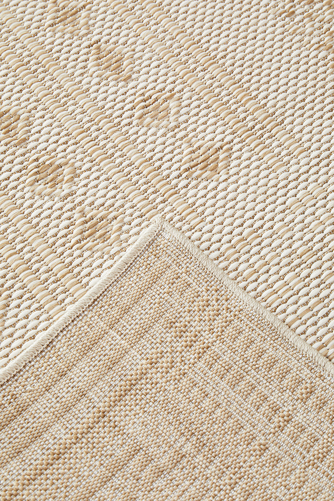Aztec Cream Natural Indoor Outdoor Rug