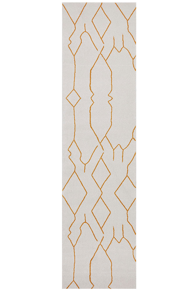 Vines Ava Gold Modern Rug