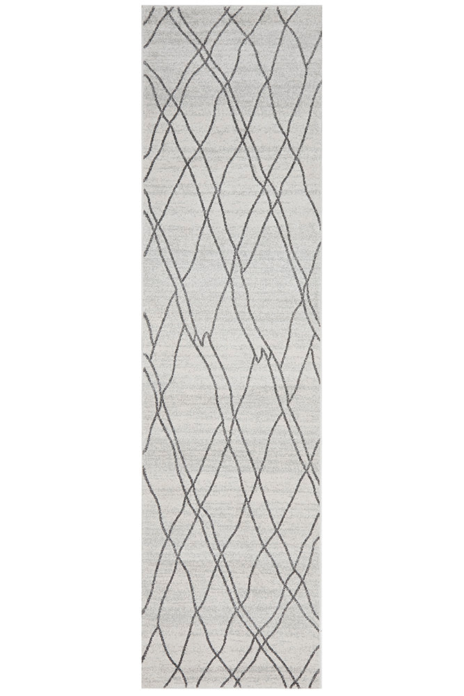 Vines Jada Grey Transitional Rug