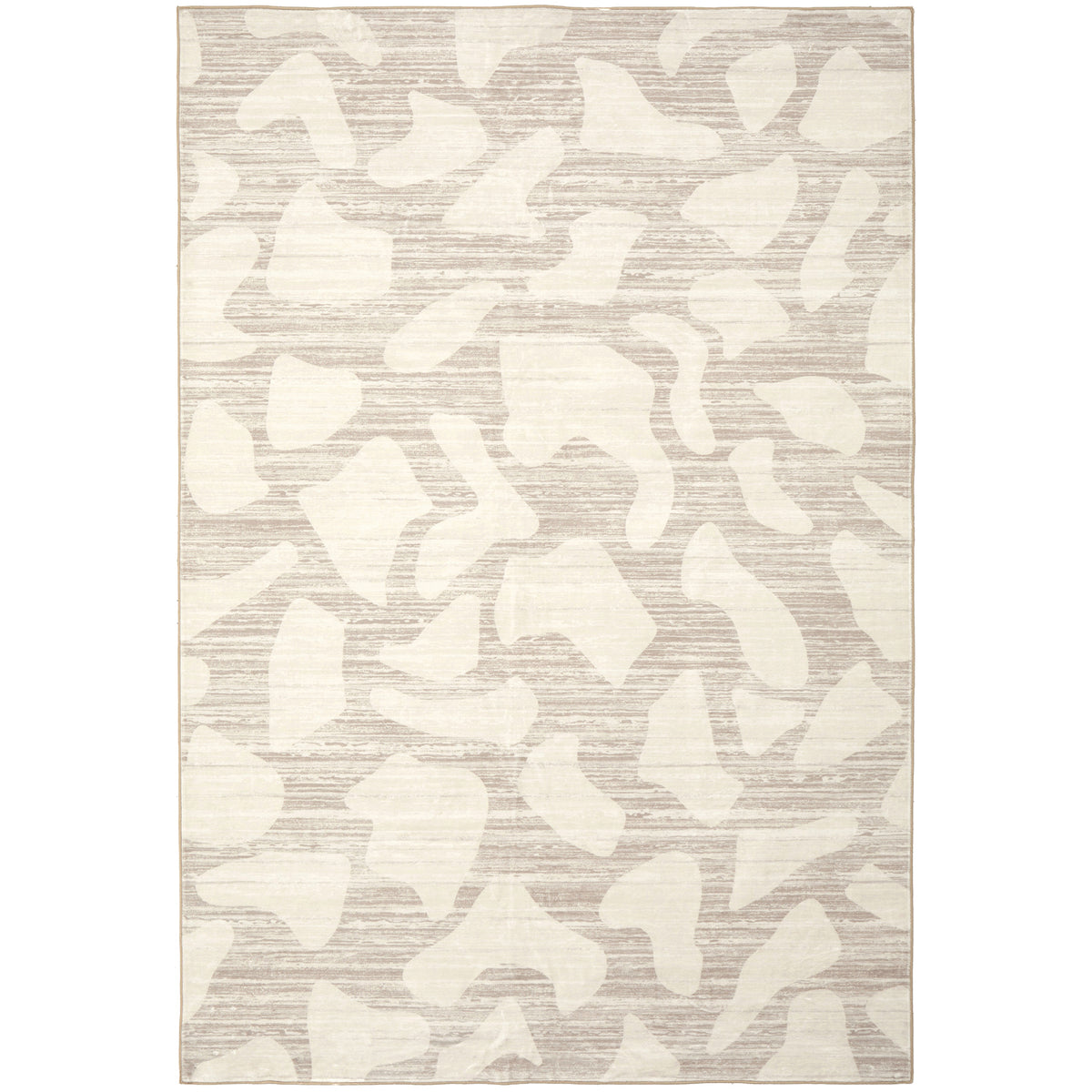Washable Natural Abstract Botanical Pattern Rug