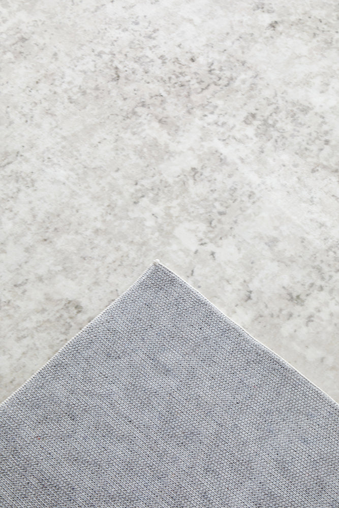 Grey Marble Washable Rug