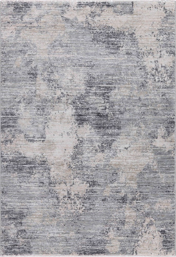 Grey Transitional Fringe Rug