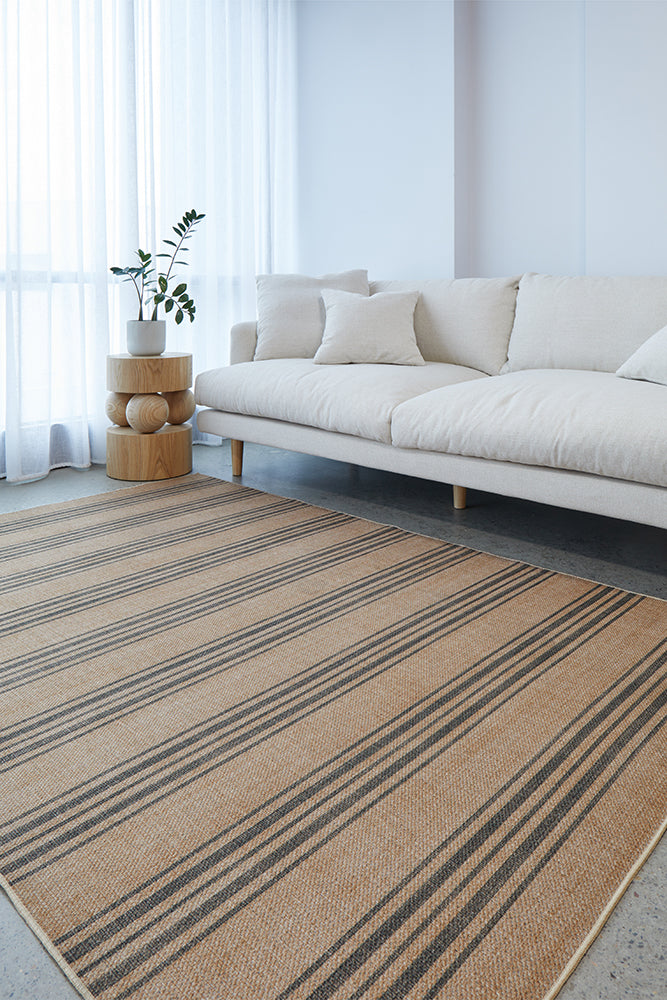 Savanna Striped Washable Rug