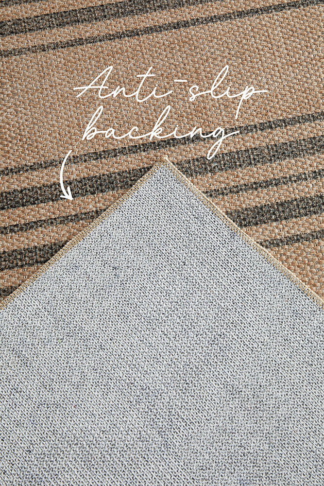 Savanna Striped Washable Rug