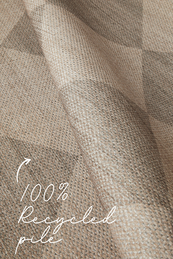 Terra Chequered Washable Rug