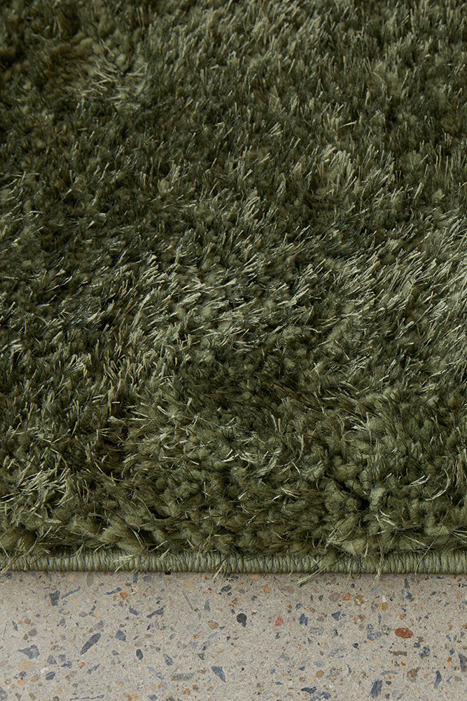 Lush Green Shag Rug