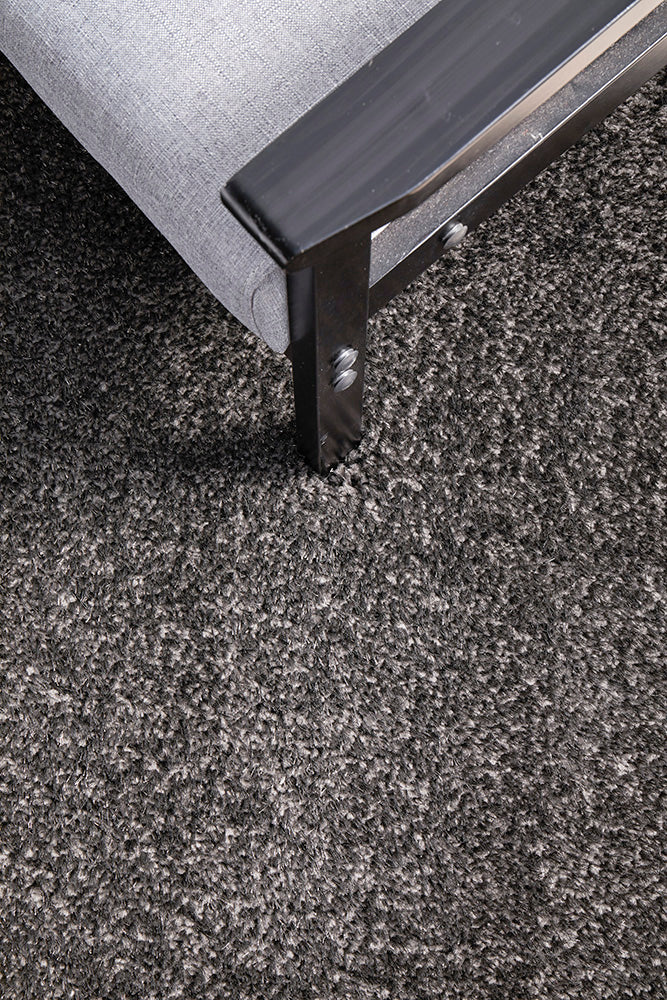 Lush Lustre Grey Shag Rug
