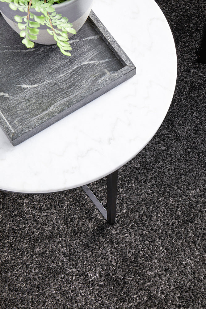Lush Lustre Grey Shag Rug