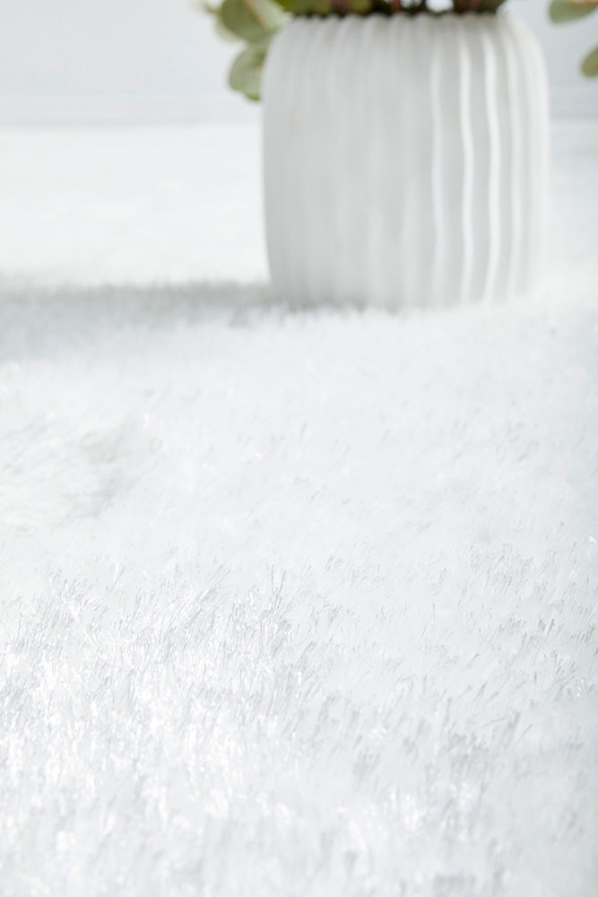 Lush White Shag Rug