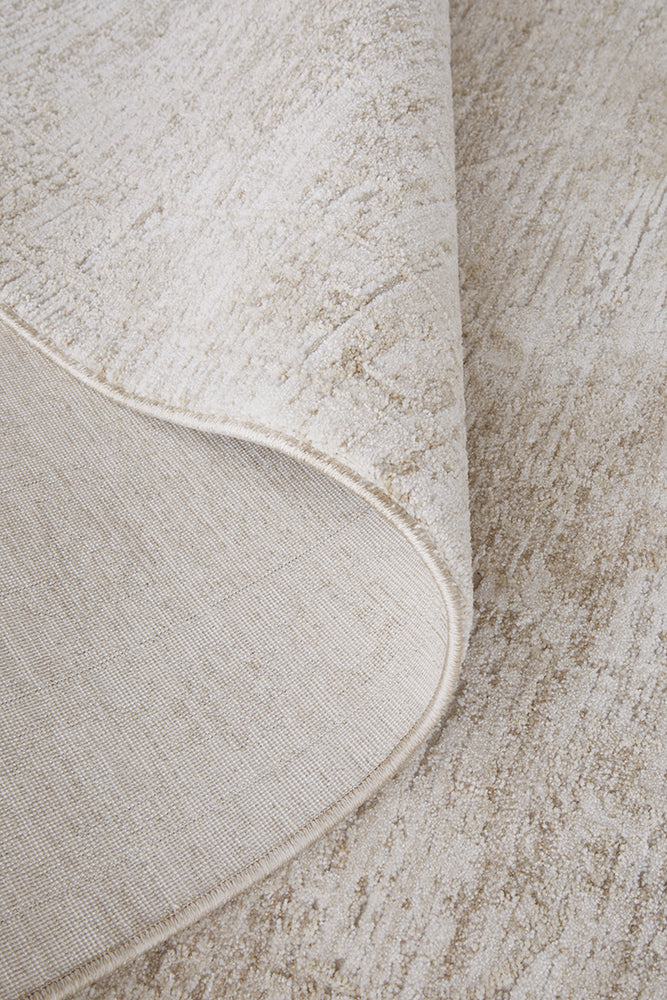 Oatmeal Bloom Fringed Rug