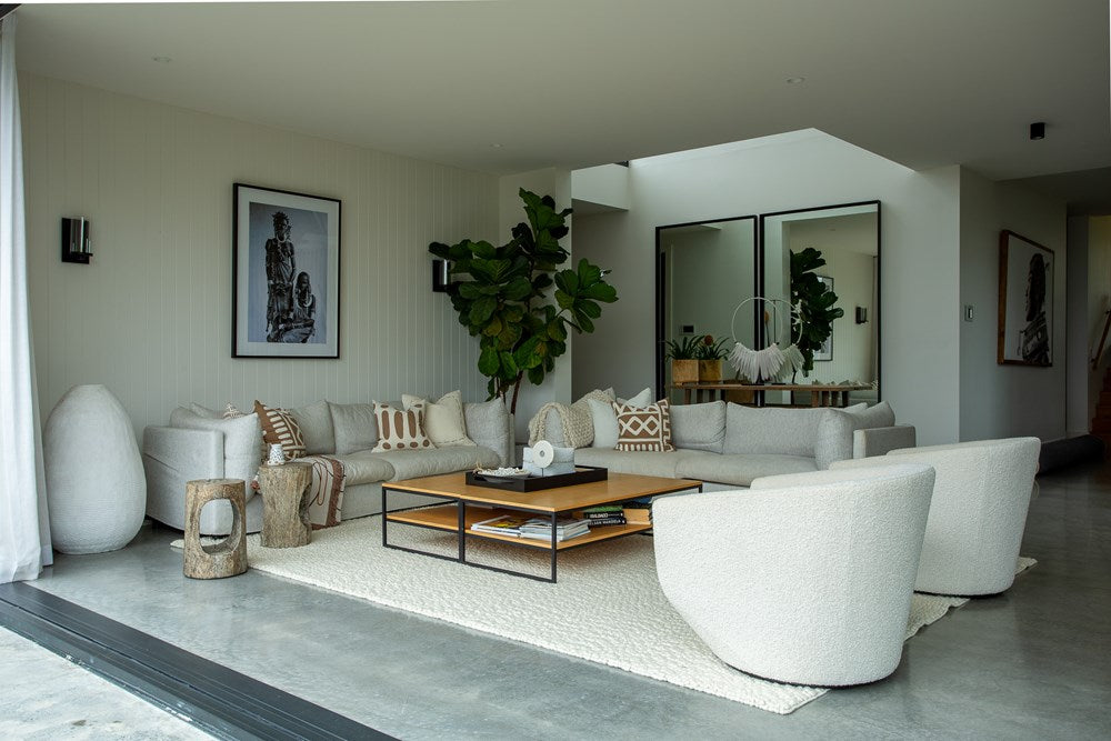 Aspen Pebble Alabaster White Wool Rug