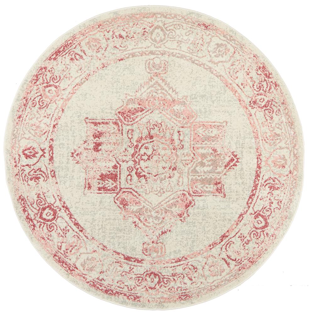 Boulevard Rose Round Transitional Rug
