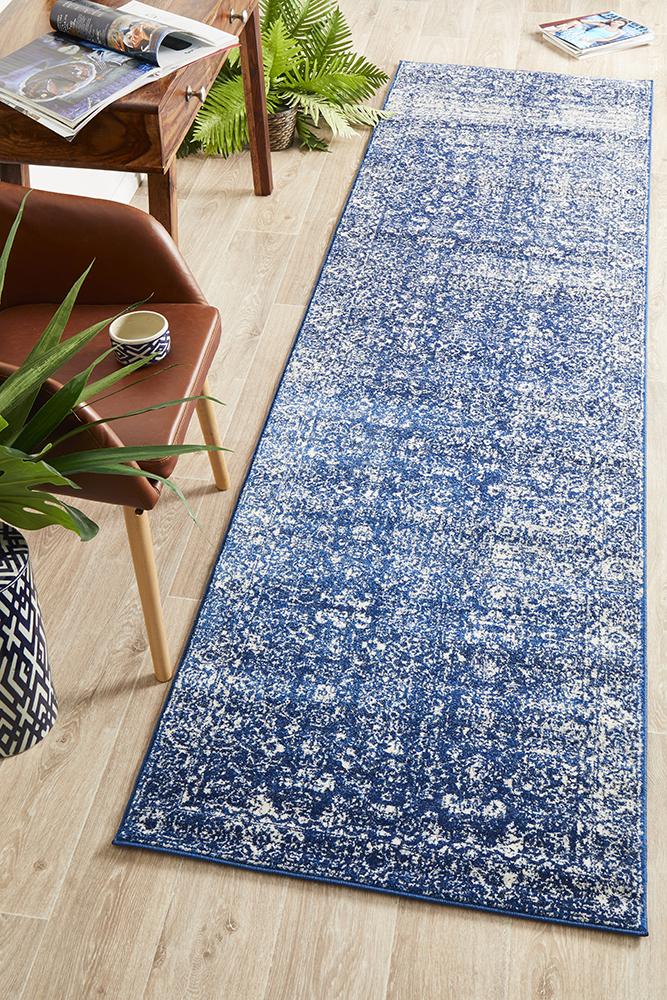 Oasis Navy Transitional Rug