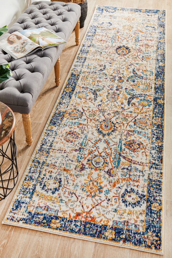 Peacock Ivory Transitional Rug