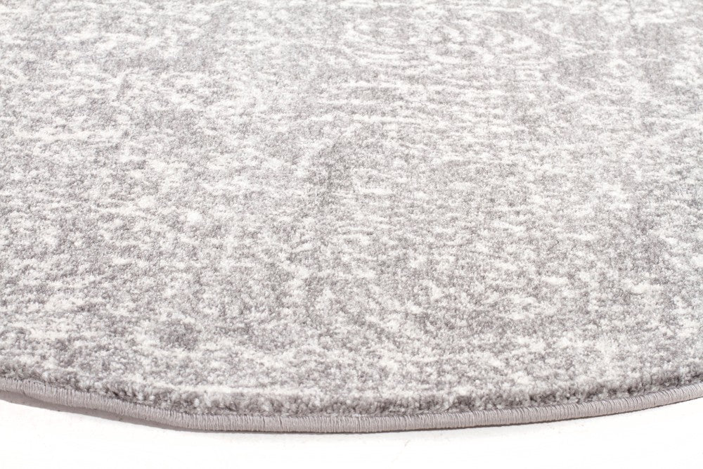 Homage Grey Transitional Round Rug