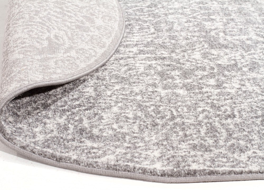 Homage Grey Transitional Round Rug