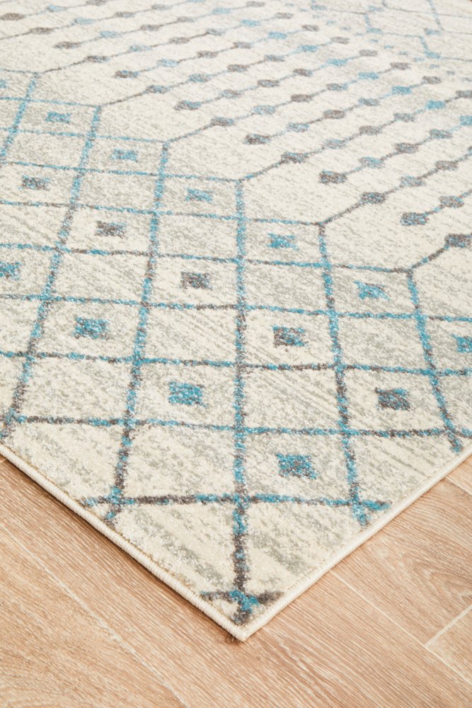 Slate White Transitional Rug