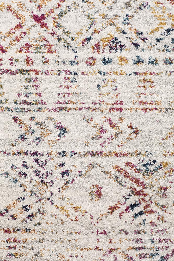 Paradise Multi Rustic Round Transitional Rug