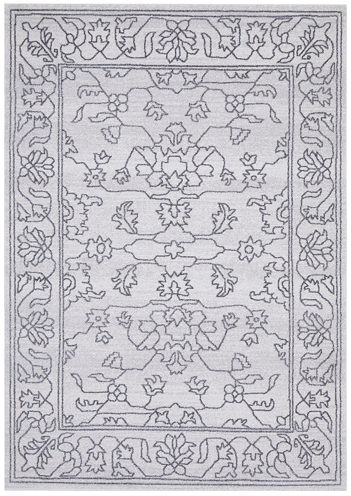 Vines Sven Grey Transitional Rug