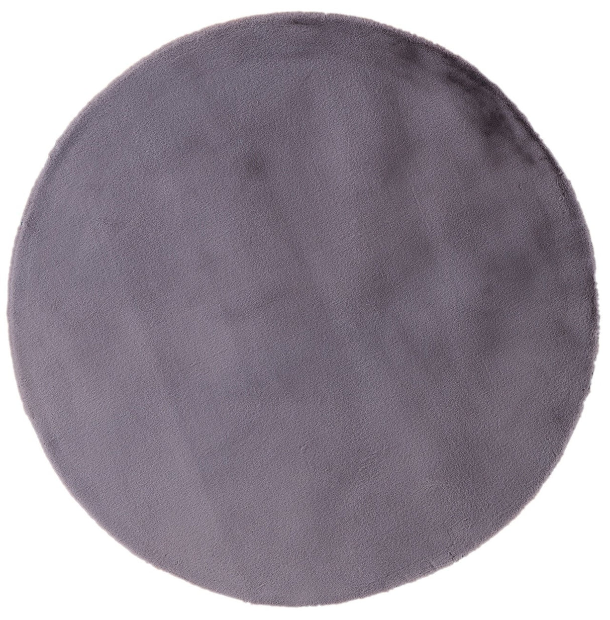 Turuun Soft Faux Fur Metal Round Rug