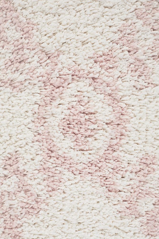 Beni Ourain Inspired Berber Safi Pink Shag Rug