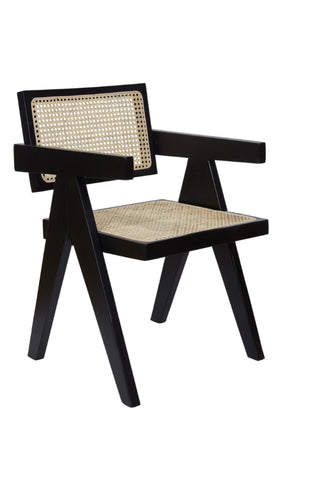 Skuta Black Rattan Occasional Chair - Set of 2