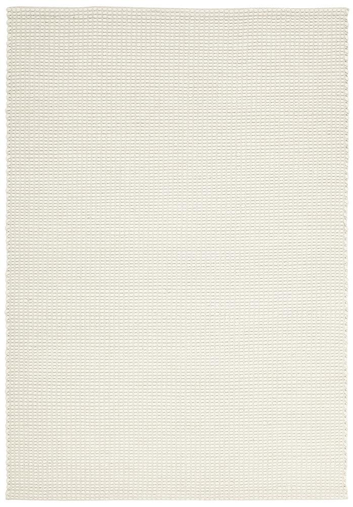 Carlos Felted Wool Rug White Natural