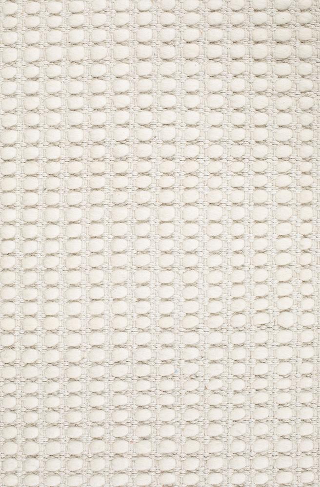 Carlos Felted Wool Rug White Natural