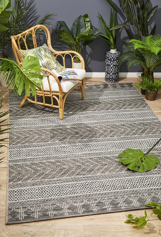 Promenade Outdoor Urban Grey Rug
