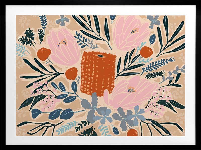 Floral Framed Art Print