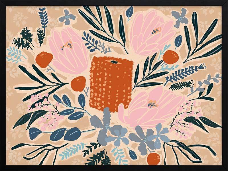 Floral Framed Art Print