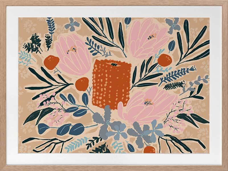 Floral Framed Art Print