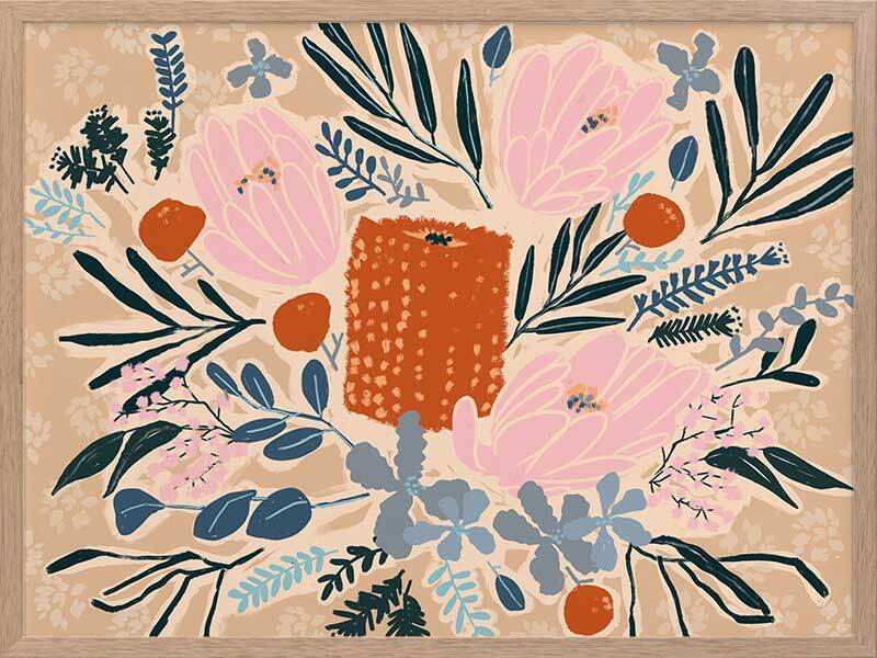 Floral Framed Art Print