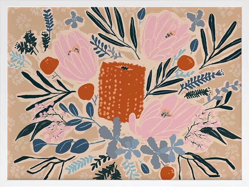 Floral Framed Art Print