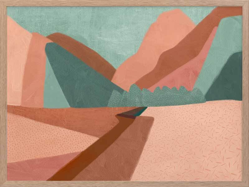 Mountains Framed Art Print