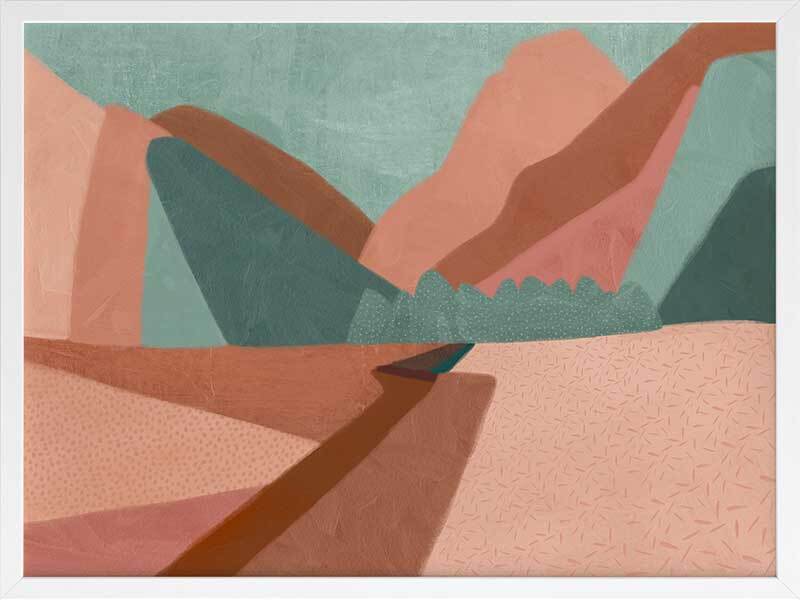 Mountains Framed Art Print