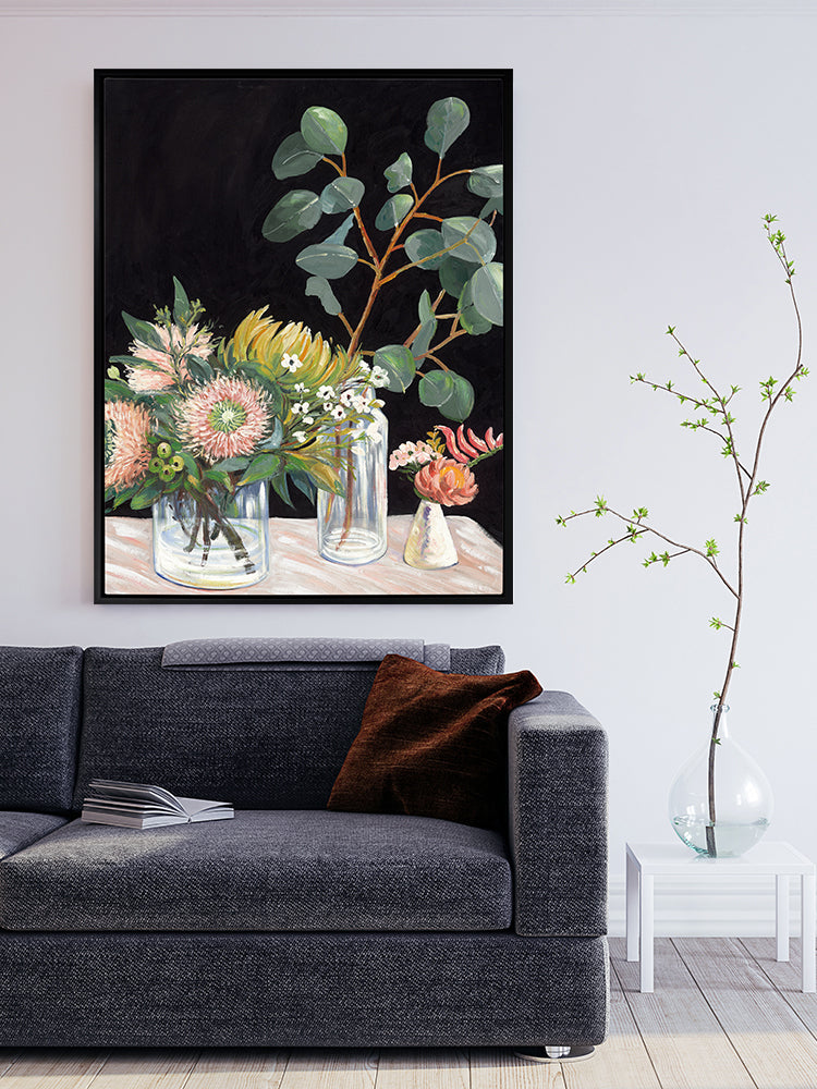 Pastel Flower Canvas Art Print